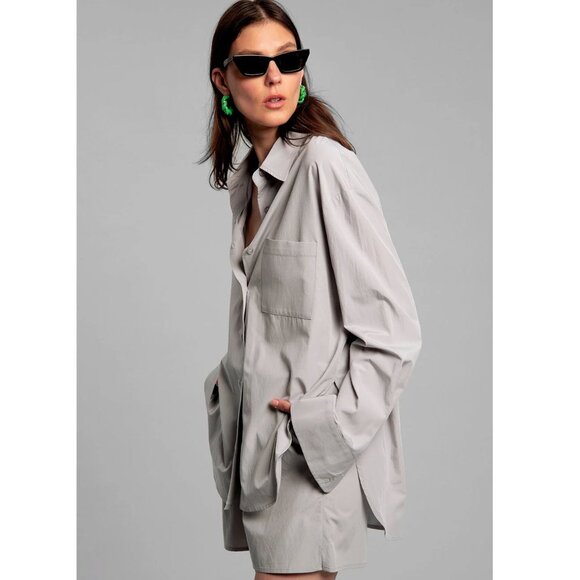The Frankie Shop Tops - The Frankie Shop Lui Oversized Organic Cotton shirt
